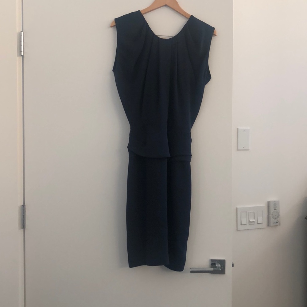 Philip Lim navy blue silk dress size 8